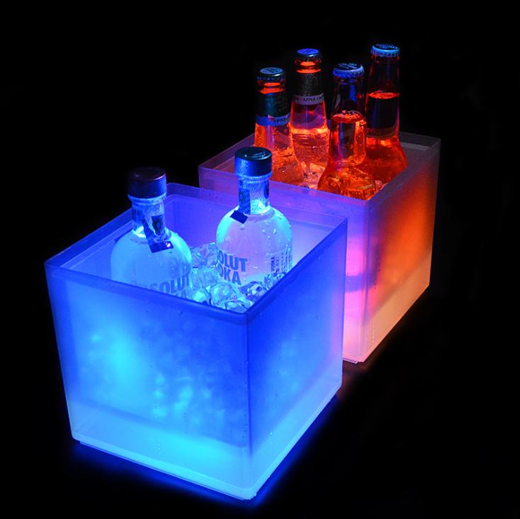 Rechthoek-LED Licht Ijs Emmers, 3500 ml,   ̱, öƽ, Niet Giftig, , Keuken Bar Geree